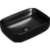 CERAMICA GLOBO - KOI lavabo 50x35 cm da appoggio [nero opaco] - TF050AR