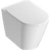 CERAMICA GLOBO - FORTY3 wc a terra filomuro 55x36 + coprivaso soft [bianco lucido] - FN001BI + FOR23BI
