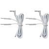 Vogueing Tool 1 paio 120 cm Cavo elettrodo tens Jack 3,5 mm Spina 2,0 mm Pin connessione bianco