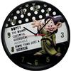 CARTOON Orologio parete analogico Cucciolo Sette nani per bambini 25 cm per cameretta stanza dei giochi
