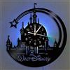 Smotly Orologio da Parete in design, LED di Topolino Vintage Hanging notte della 7 Orologio da parete a colori, Fumetto Disney Clock regali di compleanno regali fatti a mano per la casa parete,A,With light
