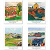 Berkin Arts Stampe da Parete Paesaggio Senza Cornice, Set di 4 Poster, Carta artistici di alta qualità Taglia: 28x35 cm, Artistiche Multicolore Estetiche Campagna per Casa Paul Gauguin Prints