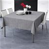SUSANNA HOME DESIGN Tovaglia Effetto Lino, pratica ed elegante Grazie al suo Potere Antimacchia e Idrorepellente, Basta una Passata con Panno Umido -Lavabile in Lavatrice- 100% Poliestere (Stone,140x180 cm)