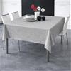 SUSANNA HOME DESIGN Tovaglia Effetto Lino, pratica ed elegante Grazie al suo Potere Antimacchia e Idrorepellente, Basta una Passata con Panno Umido -Lavabile in Lavatrice- 100% Poliestere (Grigio,140x300 cm)