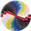 DOITEM 72pcs 20cm 30cm 40cm Cerniere a Spirale in Nylon Multicolore per Cucito e Artigianato 24 Colori