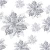 Geosar 36 Pezzi di Fiori Artificiali di Stella di Natale Glitterati Poinsettia di Natale con Clip per Addobbi di Regali e Alberi di Natale, 6 Pollici, 4 Pollici, 3 Pollici (Argento)