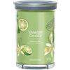 Yankee Candle Signature candela profumata | Vaniglia e lime in tumbler grande | Candele di miscela di cera di soia lunga durata | regalo perfetto per le donne
