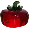 YANGSHINE - Statua di persimmon in cristallo, ornamento artificiale, scultura in vetro di frutta, figurina, fermacarte, ornamento in cristallo e vetro per la decorazione della casa - Persimmon