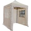 All Seasons Gazebos All Seasons Gazebos Gazebo Pop-up Resistente e Completamente Impermeabile, con 4 pareti Laterali, 2 x 2 m, Beige