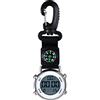 JewelryWe Orologio LED con Moschettone Digitale con Bussola, Orologio Multifunzionale per Medici,Orologio Sportivo all'aperto,Clip-on Carabiner Pocket Watch Nurse