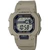 Casio Orologio digitale al quarzo da uomo con cinturino in resina W737HX-5AV, Beige, Moderno