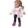 DUORUIMI Abbigliamento Invernale, Abito, Cappotto Lungo, Giacca per Bambole American Girls, 45,7 cm (18)