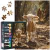 TISHIRON Jesus E Pecora Jigsaw Puzzle 1000 Pezzi per Adulti Divertente Difficile Pecora Jigsaw Puzzle Per Adulti Opera D'Arte Decorazione Gesù E Agnello Puzzle Per Famiglia Gioco Notte 50cmx70cm