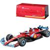 Burago Bburago Formula 1 Ferrari SF-24 Miami Versione Deluxe Edition (2024): modellino auto in scala 1:18, autista #16 Charles Leclerc, custodia rigida 35,9 cm, rosso (18-16821-1)