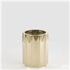 Enzo De Gasperi EDG Enzo De Gasperi Vaso Scanalato Tondo H50 cm in Acciaio