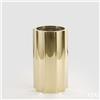 Enzo De Gasperi EDG Enzo De Gasperi Vaso Scanalato Tondo H70 cm in Acciaio