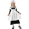 Rubie's Rubies Costume ufficiale vittoriano da cameriera per bambine, costume per Halloween, settimana del libro
