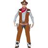 FIESTAS GUIRCA | Costume da Cowboy Adulto (52-54/L) - Camicia, Gilet e Pantaloni - Costumi del Vecchio West, Cowboy e Texas per Halloween, Carnevale e Feste in Maschera - Uomo - Marrone e Blu