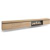 Skraut Home | Mobile TV Soggiorno | Ampio spazio a disposizione | 368x45x35 | Camino elettrico XXL | Sospeso, da appendere | Stile moderno | Rovere