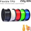 NONE Filamento flessibile per stampante 3D TPU 250 g 1,75 mm Lunghezza 80 M