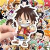 Bandai 55 pezzi di adesivi simpatico cartone animato di un pezzo fai da te custodia per telefono skateboard laptop moto impermeabile adesivo anime fresco decalcomanie giocattolo