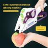NONE Etichettatrice Manuale Portatile Veloce, Macchina Etichettatrice Automatica per Etichette Autoadesive, Etichette per Bottiglie Rotonde