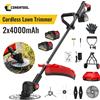 CONENTOOL Tagliaerba Elettrico Brushless da 10 Pollici, Decespugliatore a Batteria, Utensile da Giardino per Potatura e Taglio, Compatibile con Batteria Makita 18V