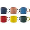 H&H Set 6 Tazze da Tè Delight - 250 ml - In New Bone China - Colori Assortiti - Lavabili in Lavastoviglie - Utilizzabili in Microonde - Design Elegante e Raffinato