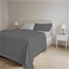 ITALIAN BED LINEN Completo Letto Grigio matrimoniale 250 x 300 cm