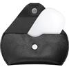 kwmobile Custodia Mouse Wireless Compatibile con Apple Magic Mouse 1 / Magic Mouse 2 / Logitech Pebble Wireless Cover - Astuccio in Similpelle e Nylon Morbido - 11,5 x 6,5 cm - Nero