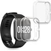 kwmobile Set 2x Custodia Smartwatch Compatibile con Xiaomi Redmi Watch 4 Cover - Case Silicone Protezione Orologio Fitness trasparente