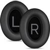umvowuxa Cuscinetti auricolari di ricambio per cuffie wireless Bose QuietComfort 45 (QC45)/QuietComfort SE (QC SE)/Quiet Comfort, con pelle proteica morbida e memory foam (nero)