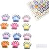 VEOIRXU 12 Pezzi Keycap Adorabile Adesivi Per Tastiera del Gattino Adesivi Per Tastiera 3D CatPaw Installazione Rapida Digitazione Silenziosa Per Tastiere PC Laptop Notebook Lavoro Studio (6 Colori)