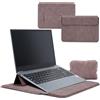 HaruYo 12-13-14-15-15.6-16 Pollici Custodia per laptop con Supporto Integrato e Polsiere, PU Pelle Portatile Sleeve per MacBook Air/Pro/Surface Dell Lenovo HP ASUS Acer 12-13-13.3-14 Pollici