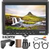 NEEWER F100 7 Monitor da Campo per Fotocamera HD Video Assist IPS 1280x800 HDMI 1080p con Batteria F750 4400mAh, Parasole e Testa Sfera 360° per DSLR Camera, Stabilizzatore Portatile, Rig Video Film