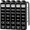 Veson T0711 Cartucce d'inchiostro Compatibili con Epson T0715 per Epson Stylus D92 D78 SX218 SX410 DX4400 DX7400 DX4050 DX7450 DX8400 DX8450 DX9400F SX400 BX300F, 5 x Nero