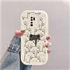 hdqICase Gatto Custodia Onda Silicone Morbido Compatibile con Xiaomi Redmi Note 8 Pro Bianco Cover
