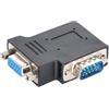 chenyang VGA SVGA maschio a femmina adattatore connettore di estensione per monitor e proiettore 90 gradi angolo sinistro