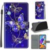KENHONER Custodia per Samsung Galaxy A21s, Farfalla | Portafoglio Pelle PU, Magnetica, Resistente Agli Urti, Scomparto Carte Credito, Pieghevole, Flip Libro, Motivo