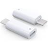 TechMatte Adattatore USB C Pencil per Apple Pencil 1ª Generazione, Compatibile Solo con iPad 10ª / 11ª A16 2025, Adattatore USB-C to Lightning per Ricarica e Connessione (Confezione 2 Pezzi)
