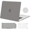 MOSISO Cover Compatibile con MacBook Air 15 Custodia M5 M4 M3 M2 2026-2023 | Copritastiera&Pellicola&Coaster&Rigida Case per Macbook Air 15 pollici A3448 A3241 A3114 A2941 2025 2024, Grigio