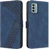 OKZone Cover per Nokia G22, Custodia in PU Pelle per Nokia G22, Custodia a Libro Protettiva Folio Portafoglio con Magnetica e Slot per Carte Wallet Case Flip Cover (Blu)