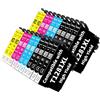 Tinnee 20X Cartucce d'inchiostro compatibili con Epson T1281 T1282 T1283 T1284 per Epson Stylus BX305F SX430W SX125 SX130 SX230 SX235W BX305FW SX420W SX440W Nero Ciano Magenta Giallo