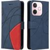 XINNI Cover Protettiva per Oppo A5 PRO 5G Case, retrò Cellulare Custodia Libro Antiurto in Flip Pelle PU/TPU, Portafoglio Flip Magnetica, Blu