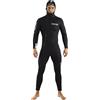 Seac Club Man, muta in neoprene da 5 mm con cappuccio integrato, protezioni in Powertex nelle spalle, ginocchiere e fondoschiena