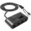 Leikurvo Adattatore per Controller GameCube compatible with Switch e Wii U, con 4 Porte, Connettore USB per PC