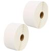 PRESTIGE CARTRIDGE 4,000 Compatible Zebra 52mm x 25mm White Direct Thermal Labels (2000 Labels per Roll) for Zebra Type Printers - TWO ROLLS