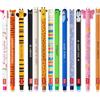 LEGAMI Set di 13 penne gel cancellabili con inchiostro termosensibile, colori assortiti e design fusto, punta 0,7 mm, motivi animali
