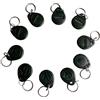 JWFKWNH 125 khz portachiavi Access RFID tag em4100 RFID Key (confezione da 10) (nero)