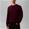 Calvin Klein Maglia Calvin Klein in cotone con monogramma da uomo rif. LV040BM343, Bordeaux